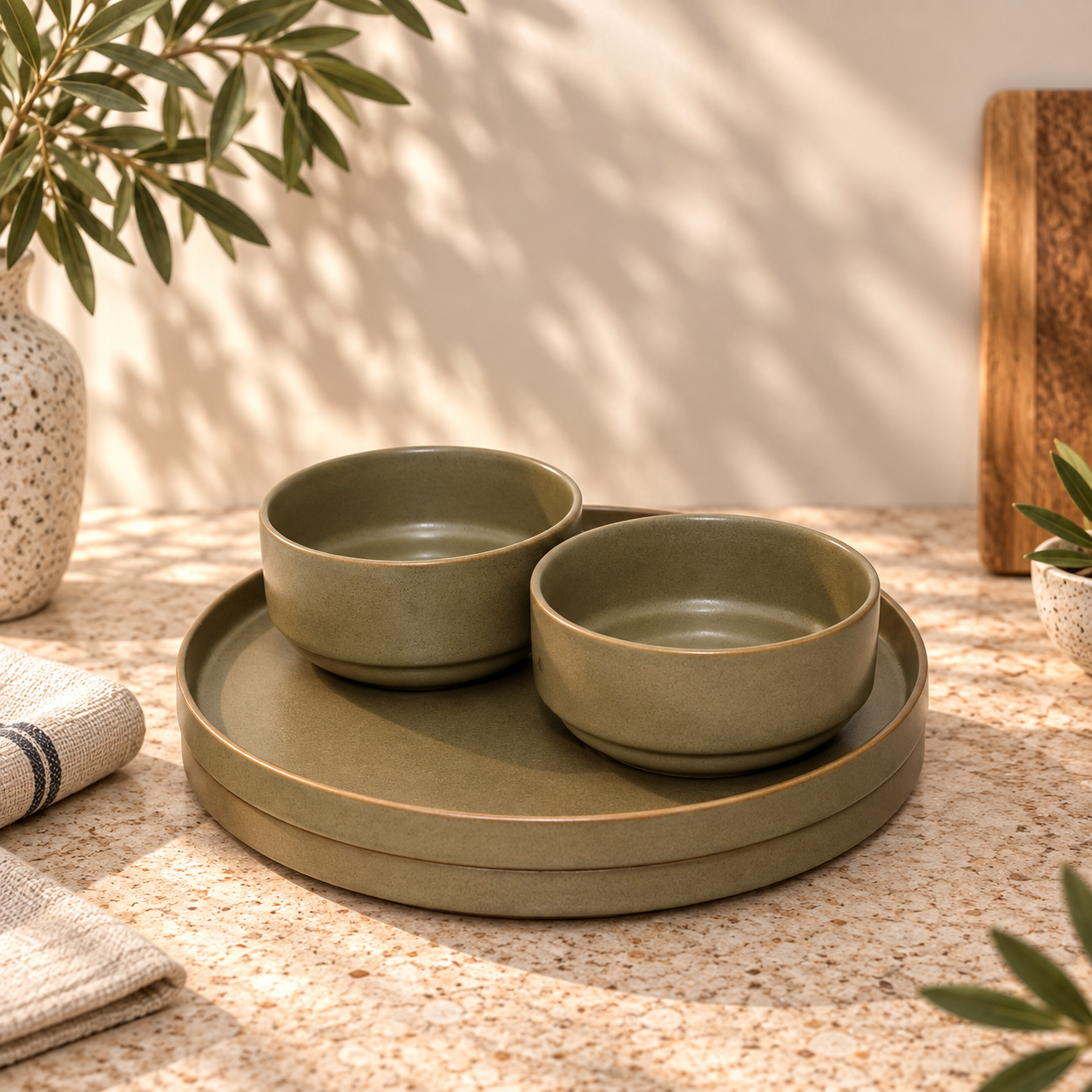 TAUPE MATTE - SET OF 6 - Image 2