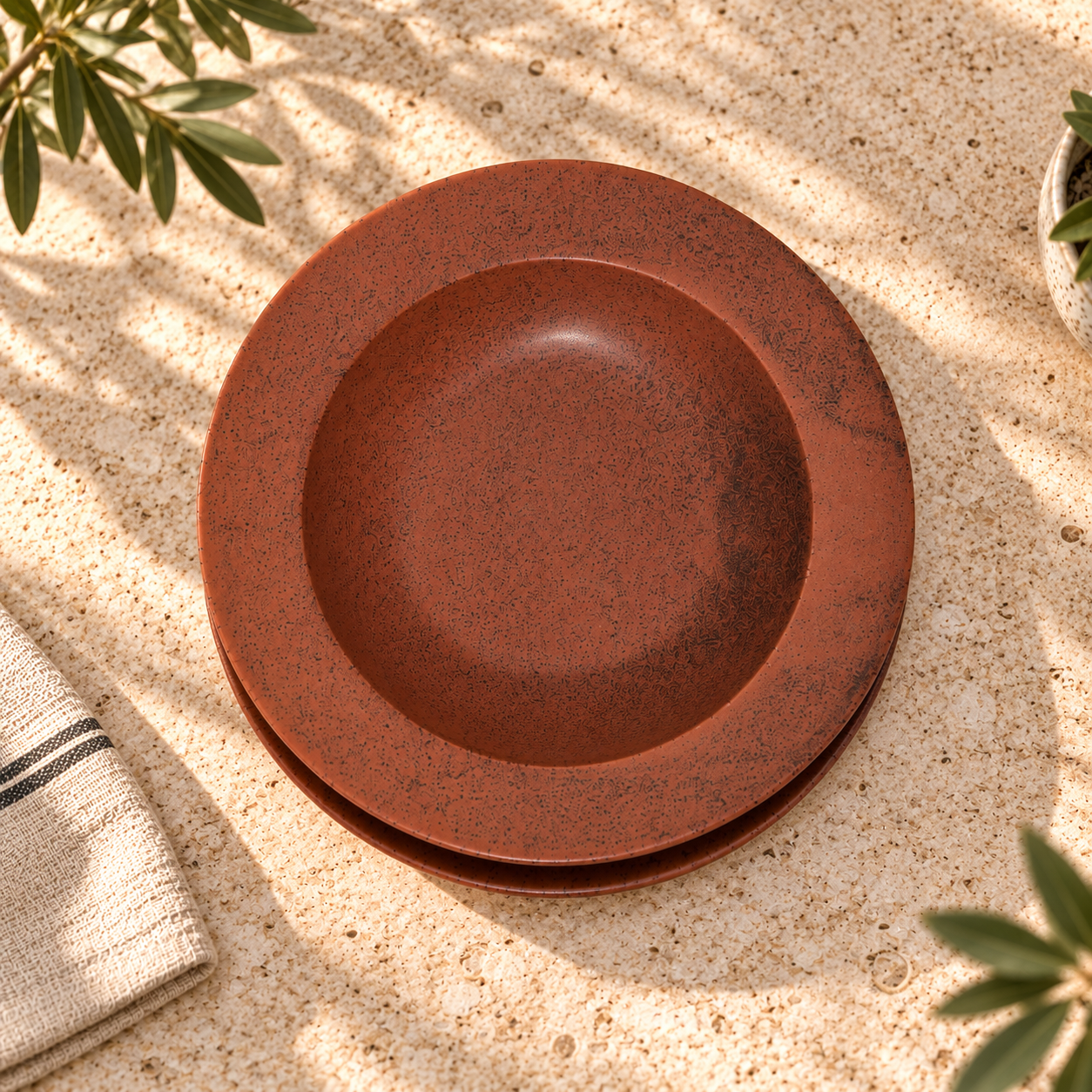 TERRACOTTA MATTE PASTA PLATES - Image 3