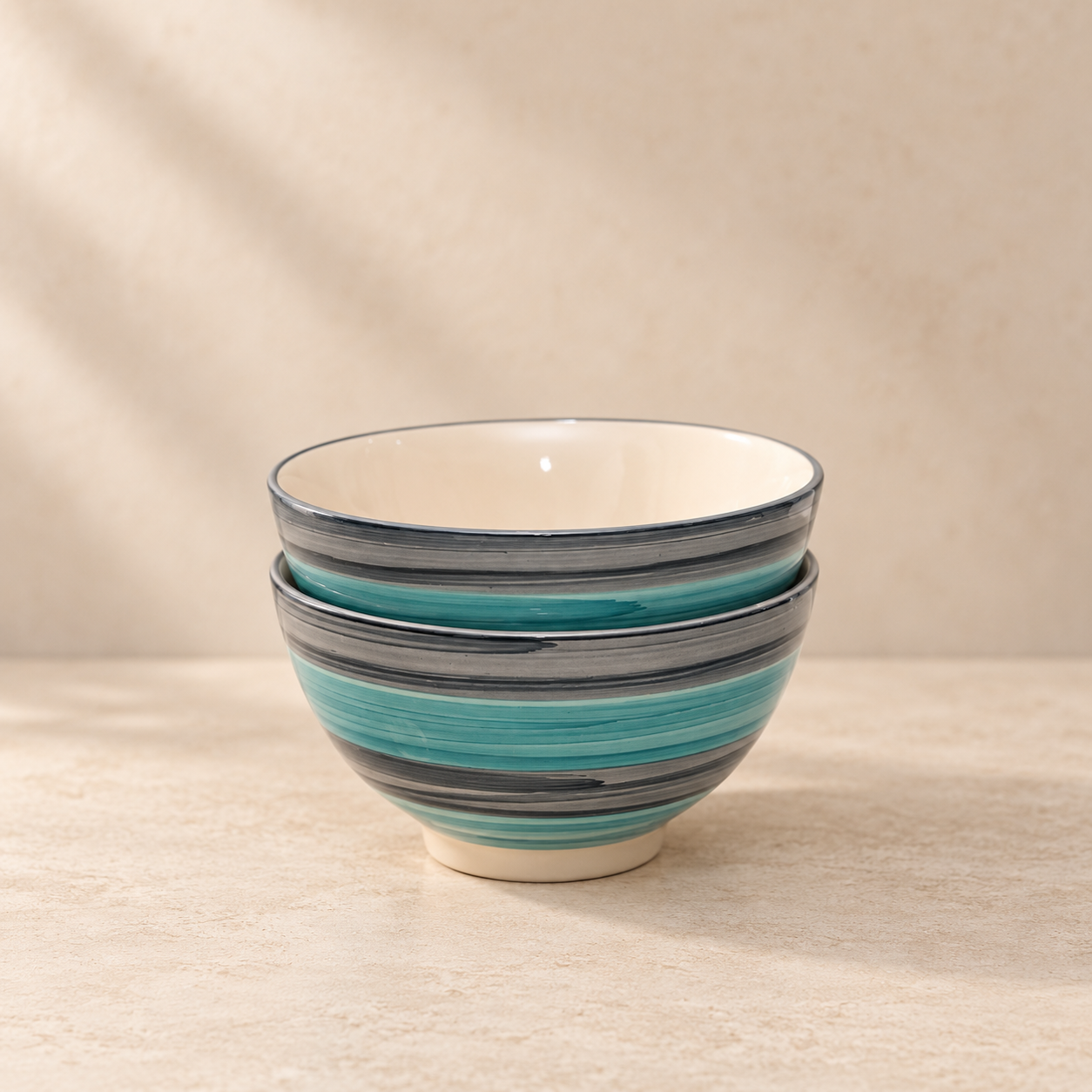 AQUA GREY BRUSHED- SET OF 6 - Image 2