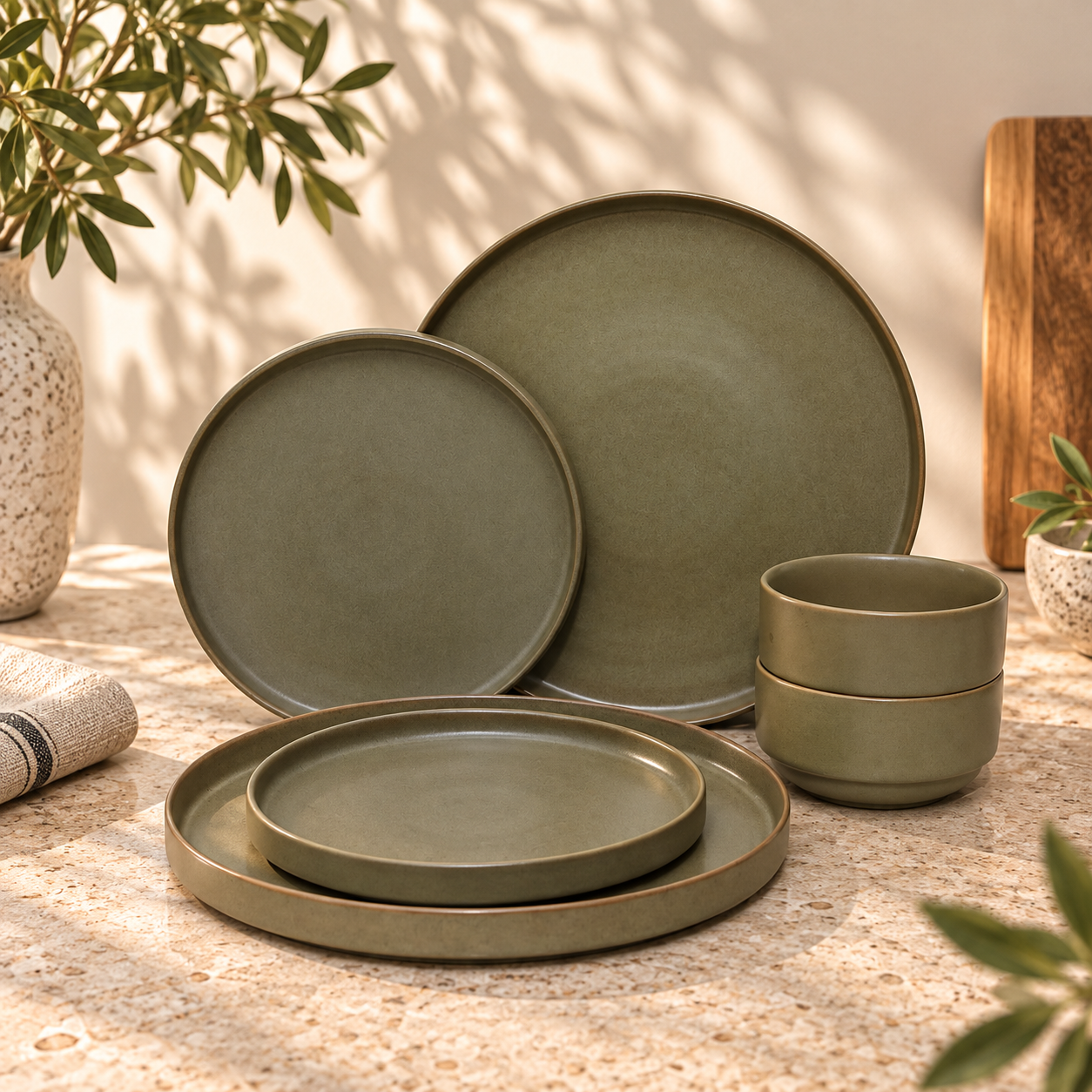 TAUPE MATTE - SET OF 6 - Image 4