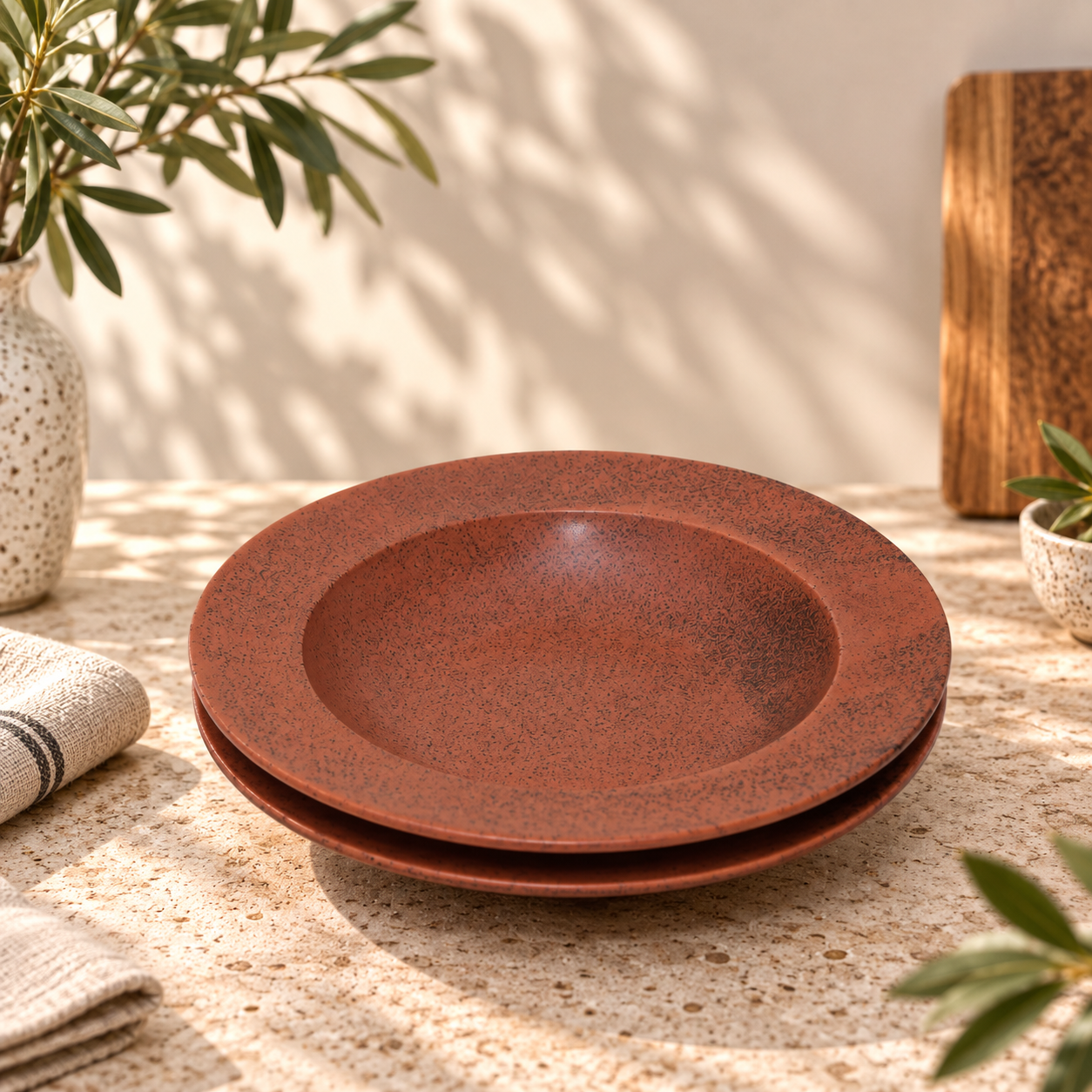 TERRACOTTA MATTE PASTA PLATES - Image 4