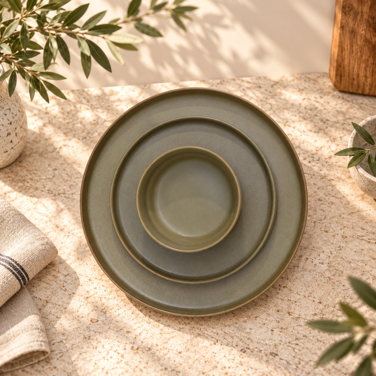 TAUPE MATTE - SET OF 6 - Image 5